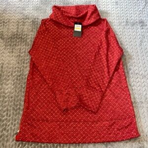 NWT Jones New York Cowl Neck Sweater with 2 Side Zippers.  Size Medium.